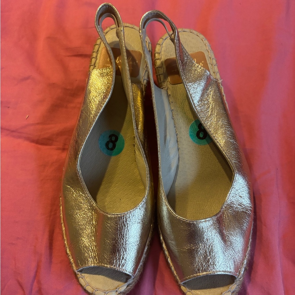 Gold Wedge Sandals